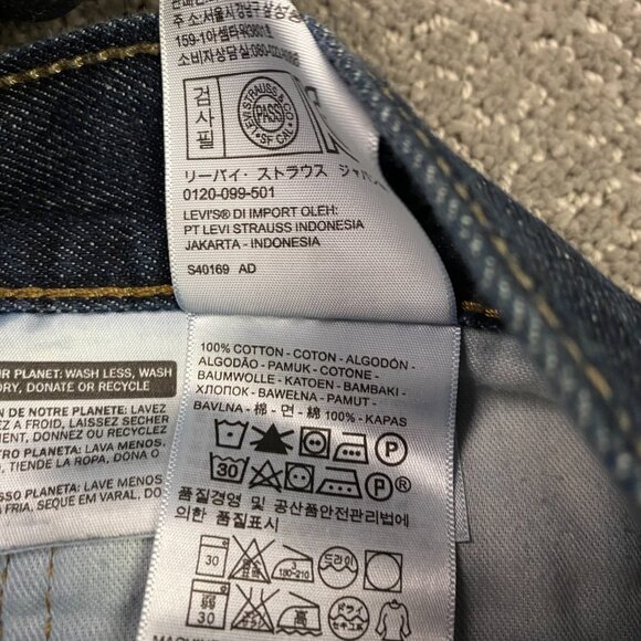 Levi's 527 Bootcut Jeans Men's 40 x 30 Blue Cotton 05527-4010 Boot Cut Denim - Picture 8 of 14